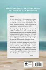 Miniatura contraportada La última carta (Edición española)
