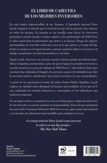 Contraportada Un paso por delante de Wall Street