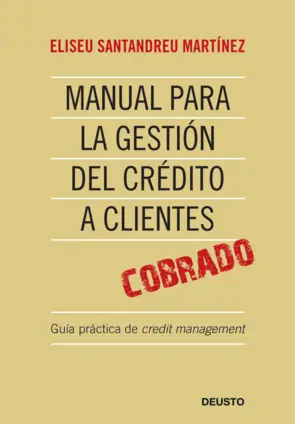 Portada Manual para la gestión del crédito a clientes