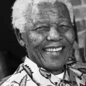 Retrato de  Nelson Mandela
