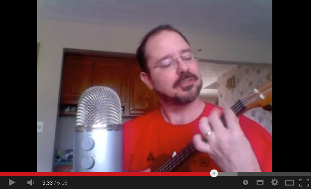 John Scalzi cantando "Redshirt", la canción de Jonathan Coulton