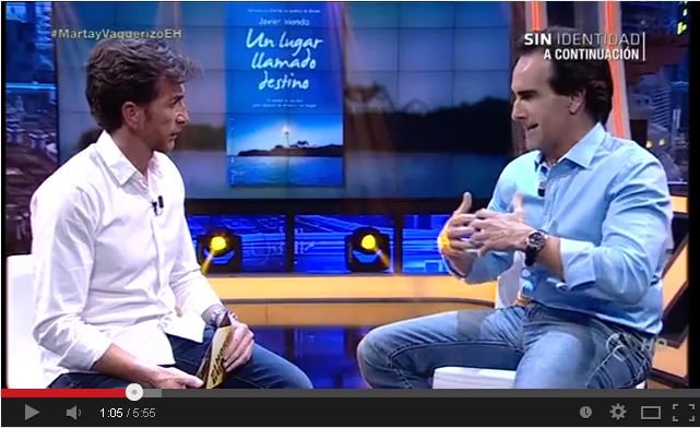 Javier Iriondo presenta "Un lugar llamado destino" en El Hormiguero