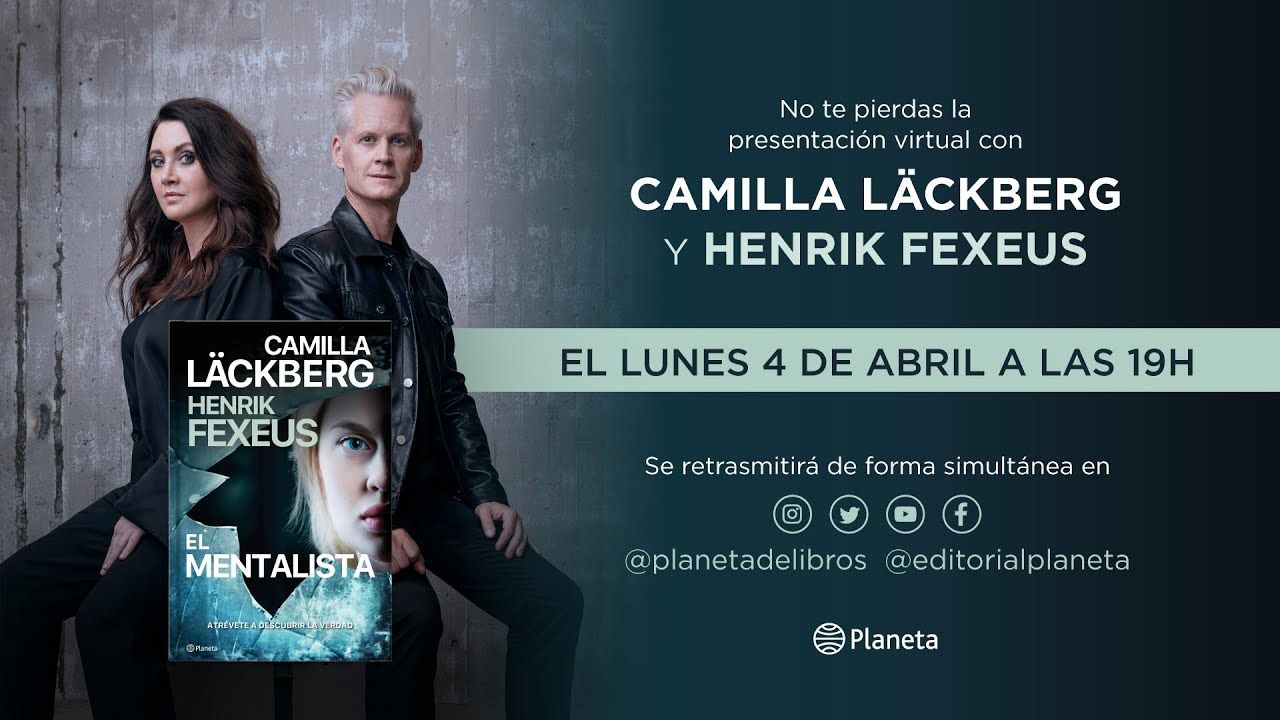Camilla Läckberg y Henrik Fexeus presentan su libro "El mentalista"