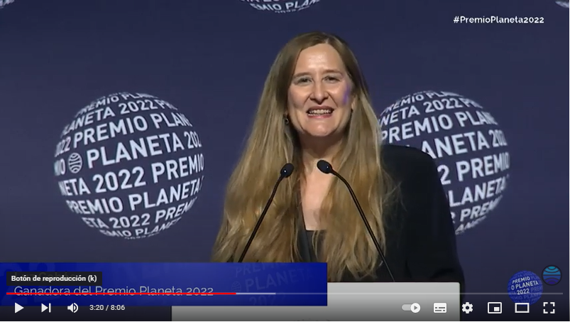 Ganadora Premio Planeta 2022 Luz Gabás